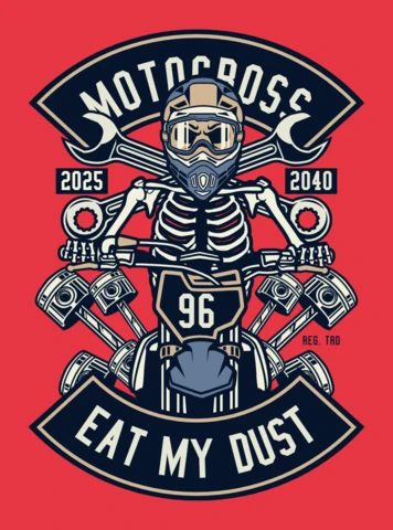 Modèle de conception de t-shirt Motocross Eat My Dust