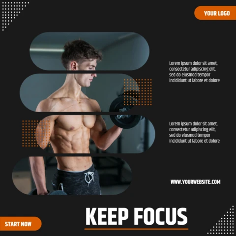 Striking Marketing Collage Instagram Post Design Template