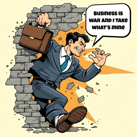 Dynamic Business Warrior Design Template for Bold Branding