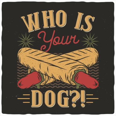 Modelo de design de camiseta Who is your dog
