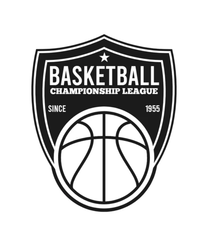 Basketball Tournament Championship Sports Logo Design Template