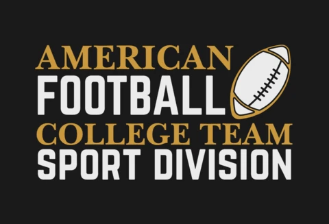 American Football College Team Sport Division T-Shirt Design Template