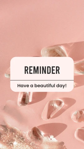 Recordatorio positivo inspirador instagram historia post plantilla de diseño