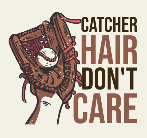 Baseball Gloves Holding A Baseball Vintage T-shirt Design Template