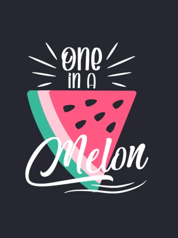 Summer One In A Melon T-shirt Template Design