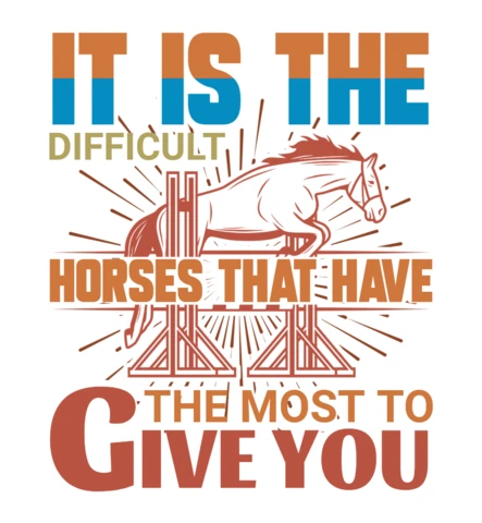 Vintage Inspirational Quote Design Template for Equestrian Enthusiasts