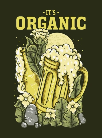 Modèle de t-shirt vintage avec bouteille de bière colorée