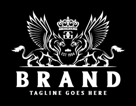 Modello di logo Royal Griffin