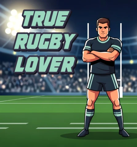 Rugby Lover Design Template for Sports Apparel