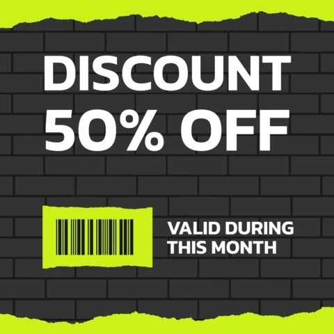 50% discount modern street fashion social media story design template