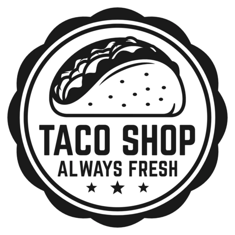 Modèle de logo pour un magasin de tacos