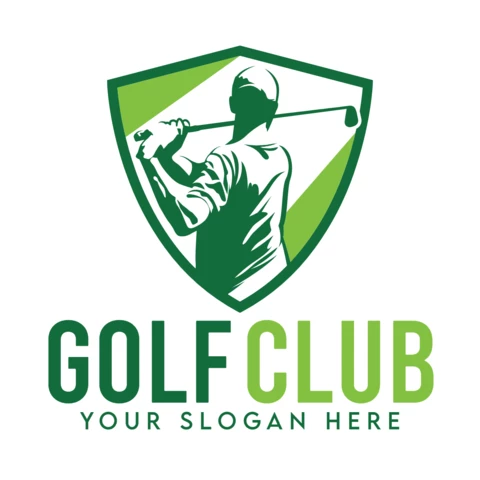 Golf Club Sports Logo Design Template