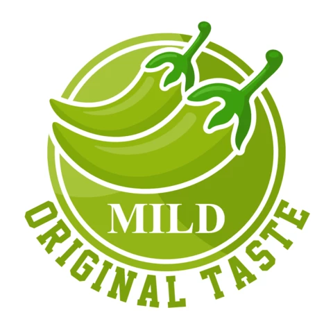 Le goût des piments doux modèle de logo