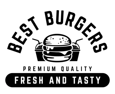 Best Burgers Shop Logo Design Template
