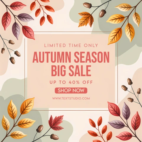 Autumn Leaves Sale Template for Seasonal Promotions