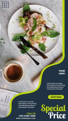Striking Promotional Visuals Instagram Story Post Design Template
