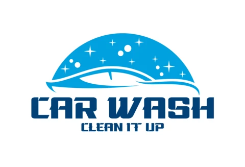 Autowäsche Service Logo Design Vorlage