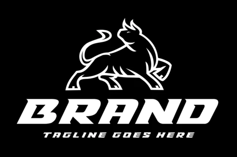 Bull Fight Logo Design Template