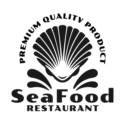 Modelo de design de logotipo de restaurante de frutos do mar