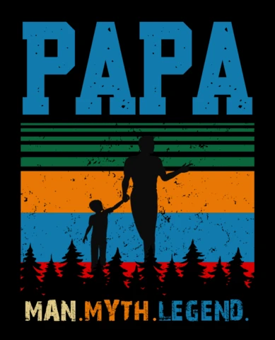 Design rétro pour père et fils pour les vêtements de papa d'aventure