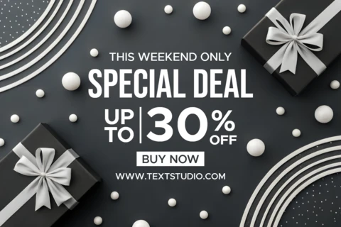 Elegant Gift Promotion Template with Stylish Boxes for Marketing Campaigns