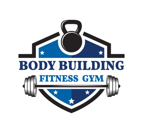 Body Building Fitness Gym Logo Design Template