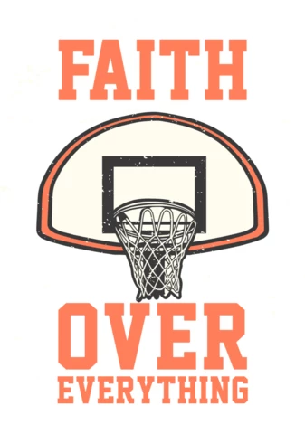 Basketball Hoop Vintage T-shirt Design Template