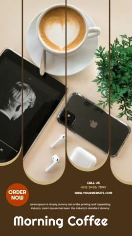 Morning Coffee Instagram Post Design Template