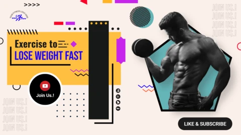 Bodybuilding Retro YouTube Channel Thumbnail Post Design Template