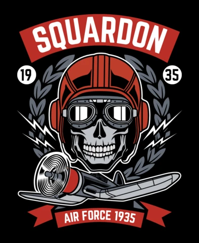 Modèle de conception de t-shirt de l'escadron de l'armée de l'air