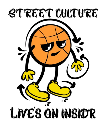 Street Culture Basketball Graphic Design Template for Apparel