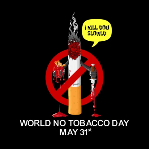 Diseño de plantilla para el Día Mundial sin Tabaco