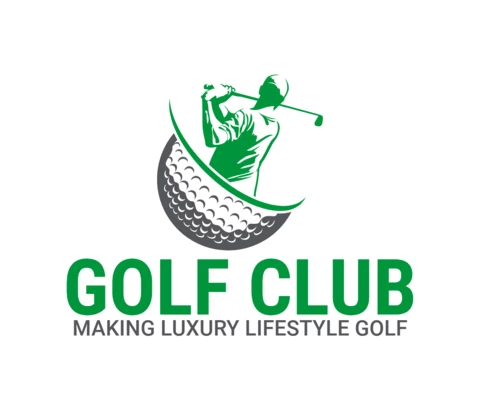 Szablon projektu logo sportowego turnieju klubu golfowego