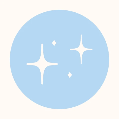 Blue Sparkle Instagram Story Highlight Cover Design Template
