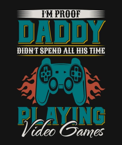 Papa ne passait pas tout son temps à jouer aux jeux vidéo modèle de t-shirt de citation