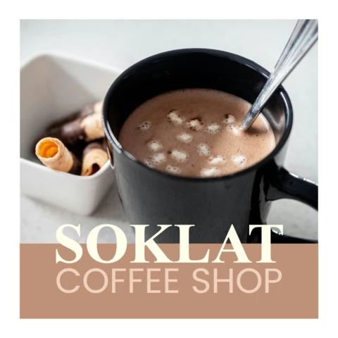 Plantilla de diseño de publicación en redes sociales de cafetería