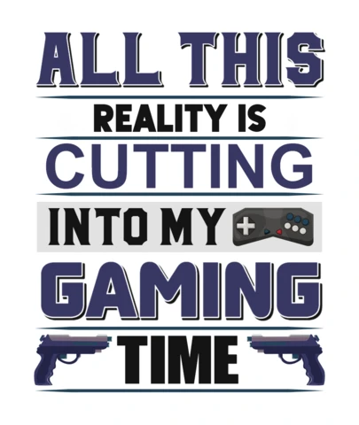 Gaming Time Typography Design Template for Gamers