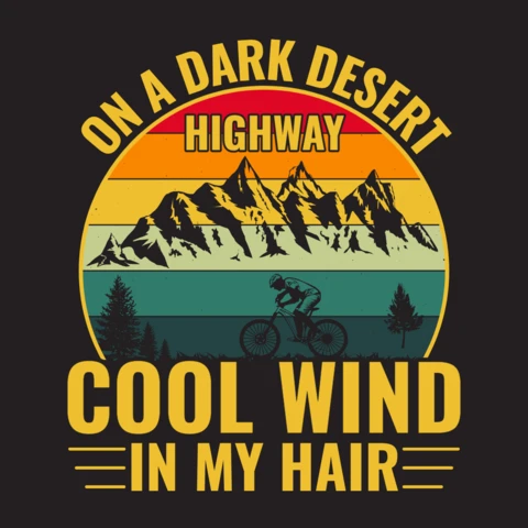 Hiking Mountain T-Shirt Design Template