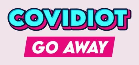 Covidiot Covid T-shirt Design Template