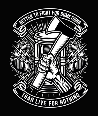 Better To Fight T-Shirt Design Template