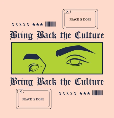 Editable Graphic Design Template for Cultural Awareness Poster Featuring Bold Typography and Eye Illustration