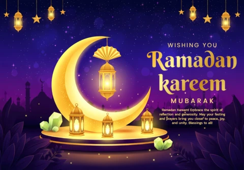 Szablon projektu lampionu ramadanowego na świąteczne kartki okolicznościowe