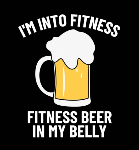 Me gusta la cerveza fitness plantilla de diseño de camisetas