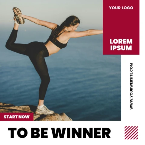 Yoga Teacher Social Media Post Design Template
