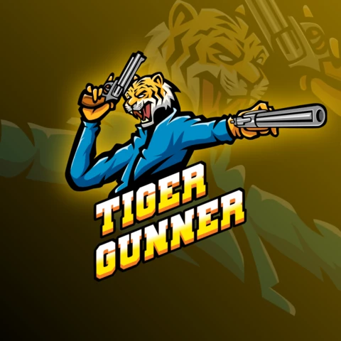 Tigers Esport Mascot Logo Design Template