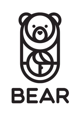 Bear Logo Design Template Black