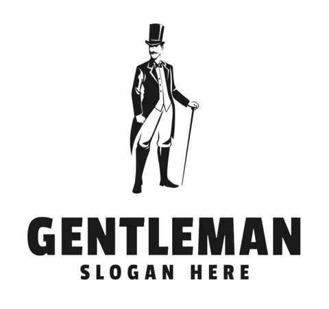 Modèle de conception de logo homme doux