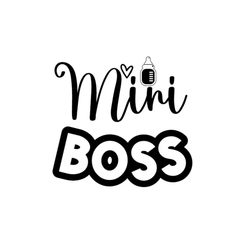 Mini Boss Baby T-Shirt Design Template