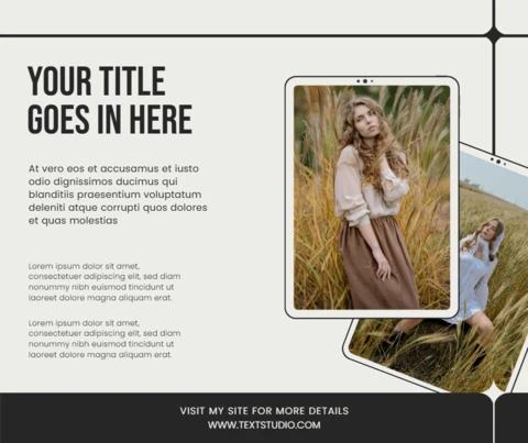 Elegant Design With Nature And Lifestyle Imagery Instagram Post Template