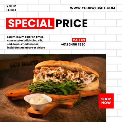 Impactful Metro Style Commercial Social Media Post Design Template